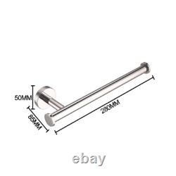 Mirror Chrome Wall Mounted Bathroom Accessories Towel Bar Paper Holder Set 4PCS