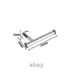 Mirror Chrome Wall Mounted Bathroom Accessories Towel Bar Paper Holder Set 4PCS