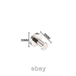 Mirror Chrome Wall Mounted Bathroom Accessories Towel Bar Paper Holder Set 4PCS