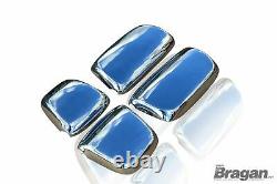 Mirror Cover x4 To Fit 2013+ DAF XF 106 Stainless Steel Chrome Truck Accessory