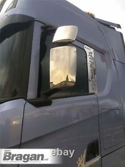 Mirror Covers To Fit New Generation Scania R & S Series 2017+ Stainless Steel