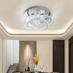 Modern Living Room Lamp LED Celling Light Crystal Pendant Chandelier Ring/Round