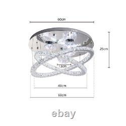 Modern Living Room Lamp LED Celling Light Crystal Pendant Chandelier Ring/Round