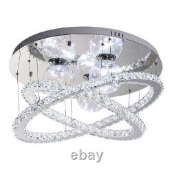 Modern Living Room Lamp LED Celling Light Crystal Pendant Chandelier Ring/Round