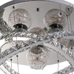 Modern Living Room Lamp LED Celling Light Crystal Pendant Chandelier Ring/Round
