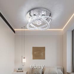 Modern Living Room Lamp LED Celling Light Crystal Pendant Chandelier Ring/Round