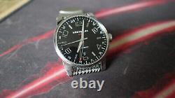 Montblanc TimeWalker GMT 7081 Automatic Watch Black dial 42mm date @6 bracelet