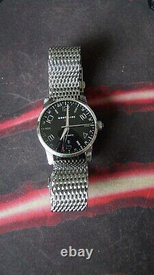 Montblanc TimeWalker GMT 7081 Automatic Watch Black dial 42mm date @6 bracelet