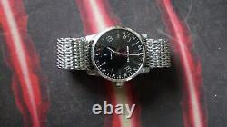 Montblanc TimeWalker GMT 7081 Automatic Watch Black dial 42mm date @6 bracelet