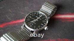 Montblanc TimeWalker GMT 7081 Automatic Watch Black dial 42mm date @6 bracelet
