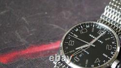 Montblanc TimeWalker GMT 7081 Automatic Watch Black dial 42mm date @6 bracelet