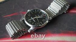 Montblanc TimeWalker GMT 7081 Automatic Watch Black dial 42mm date @6 bracelet