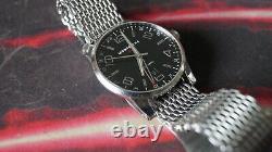 Montblanc TimeWalker GMT 7081 Automatic Watch Black dial 42mm date @6 bracelet