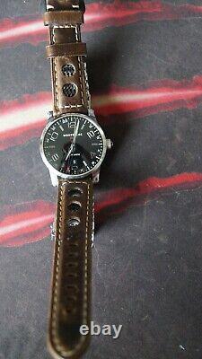 Montblanc TimeWalker GMT 7081 Automatic Watch Black dial 42mm date @6 bracelet
