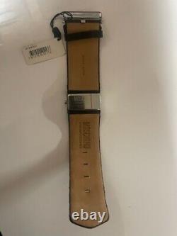 Moschino Cheap & Chic Luxury Vintage Black Leather Strap Watch MW0013
