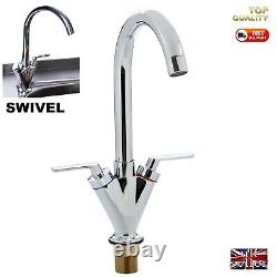 Motorhome Stainless Steel Camper Sink Chrome Taps Waste Plumbing Kit SELF BUILD