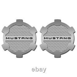 Mustang Style Speaker Grille Kit for 2005-2009 Ford Mustang Stainless/Polished