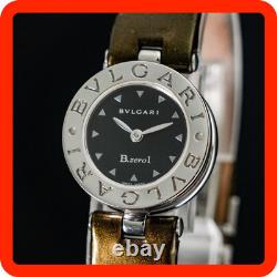 N-MINT New BATT BVLGARI BZ22S B. Zero1 elegant Black Dial Women's Watch Japan