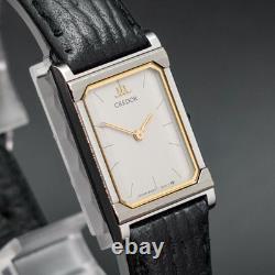 N-MINT SEIKO CREDOR 8420-6980 elegant Vintage Women's Watch Tank Shape 712320