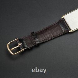N-MINT SEIKO QZ 5Y81-5020 elegant Tank Shape Vintage Men's Watch Japan