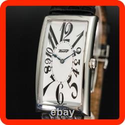 N-MINT TISSOT T117509A Men's Watch Heritage Banana Silver Dial Quartz 27mm