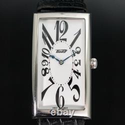 N-MINT TISSOT T117509A Men's Watch Heritage Banana Silver Dial Quartz 27mm