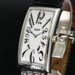 N-MINT TISSOT T117509A Men's Watch Heritage Banana Silver Dial Quartz 27mm
