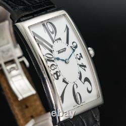 N-MINT TISSOT T117509A Men's Watch Heritage Banana Silver Dial Quartz 27mm