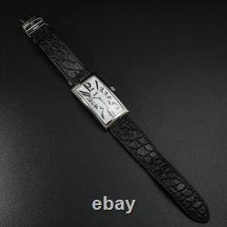 N-MINT TISSOT T117509A Men's Watch Heritage Banana Silver Dial Quartz 27mm