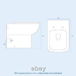 Nayuna 600 Light Grey Freestanding Basin Vanity, WC & BTW Toilet Set Flat Pack