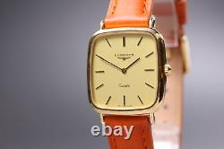 New Band Exc+5 Longines 960 6278 Gold Dial Quartz Women's Watch From JAPAN