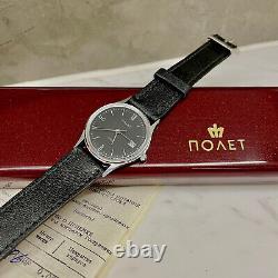 New POLJOT (?) 1991 Soviet Watch 7 Jewels Quartz USSR Vintage Wristwatch