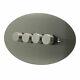 Oval Round Shape Plug Sockets Light Switches Dimmer Satin Stainless Steel Chrome