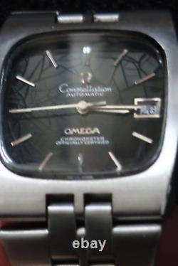 Omega Constellation Watch Black And Chrome Spider Dial Stainless Steel A Classic