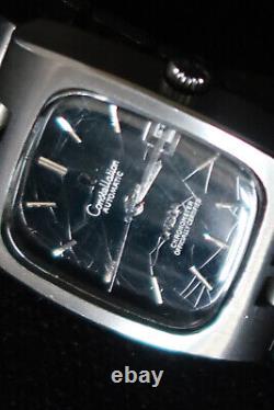 Omega Constellation Watch Black And Chrome Spider Dial Stainless Steel A Classic