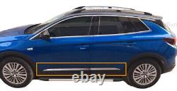 Opel Grandland X 2017-2021 Chrome Side Door Streamer 4 4 pcs Stainless Steel