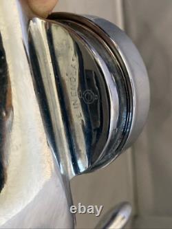 Optic Pearl, Chrome Glass Faced Faucet Tapper Knob England Antique