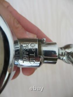 Optic Pearl, Chrome Glass Faced Im-571172 Faucet Tapper Knob England Antique