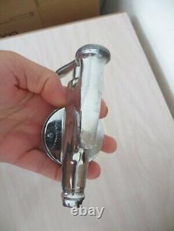 Optic Pearl, Chrome Glass Faced Im-571172 Faucet Tapper Knob England Antique