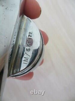 Optic Pearl, Chrome Glass Faced Im-571172 Faucet Tapper Knob England Antique