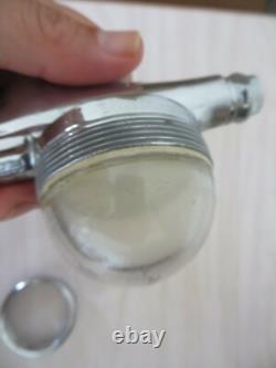 Optic Pearl, Chrome Glass Faced Im-571172 Faucet Tapper Knob England Antique