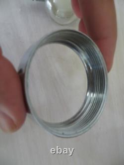 Optic Pearl, Chrome Glass Faced Im-571172 Faucet Tapper Knob England Antique