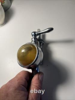 Optic Pearl, Chrome Glass Faced Im-575226 Faucet Tapper Knob England Antique