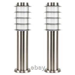 Outdoor Garden Lamp Post Bollard Lamp Lights LED Lighting Warm White Bulbs IP44