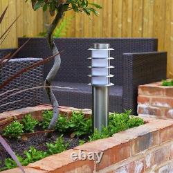 Outdoor Garden Lamp Post Bollard Lamp Lights LED Lighting Warm White Bulbs IP44