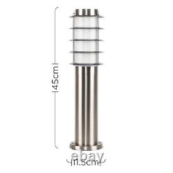 Outdoor Garden Lamp Post Bollard Lamp Lights LED Lighting Warm White Bulbs IP44