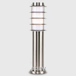 Outdoor Garden Lamp Post Bollard Lamp Lights LED Lighting Warm White Bulbs IP44