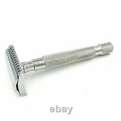 Parker 68S 3-Piece Stainless Steel Double Edge Safety Razor