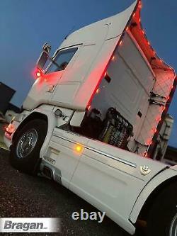 Perimeter Wind Kit + LEDs To Fit Scania P G R 6 Series Topline 2009+ Stainless
