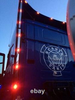 Perimeter Wind Kit Strips + LED To Fit Volvo FH Series 2 & 3 Globetrotter XL